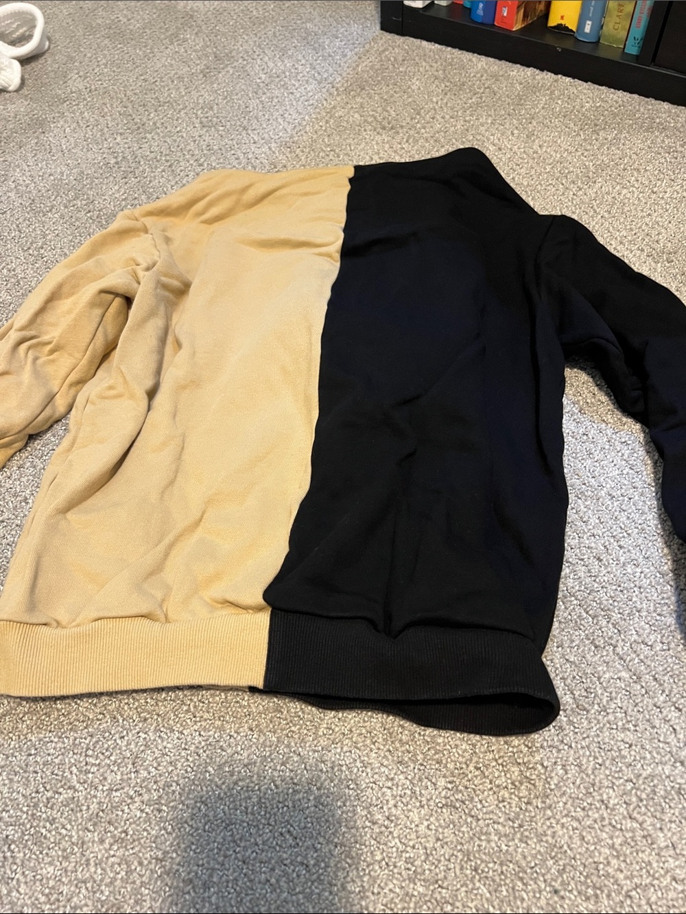 Subsidia Split Black and Tan Graphic Crewneck Excision Rave - Picture 8 of 11